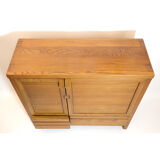Pierre Chapo buffet R18, solid elm, 1960-1970