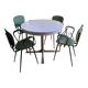 4 chaises vertes (Dans le gout de) jacques Hitier