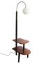Lampadaire moderniste des années 1950 avec étagères