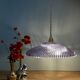 Vintage purple glass pendant light - tableware collection -
