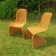 Vintage rattan chairs – cantilever design in the style of Panton – 1970s