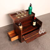 Cube bar in rio-rosewood  designed by Rolf Hesland  for Bruksbo Tegnekontor - Norway - 1960's