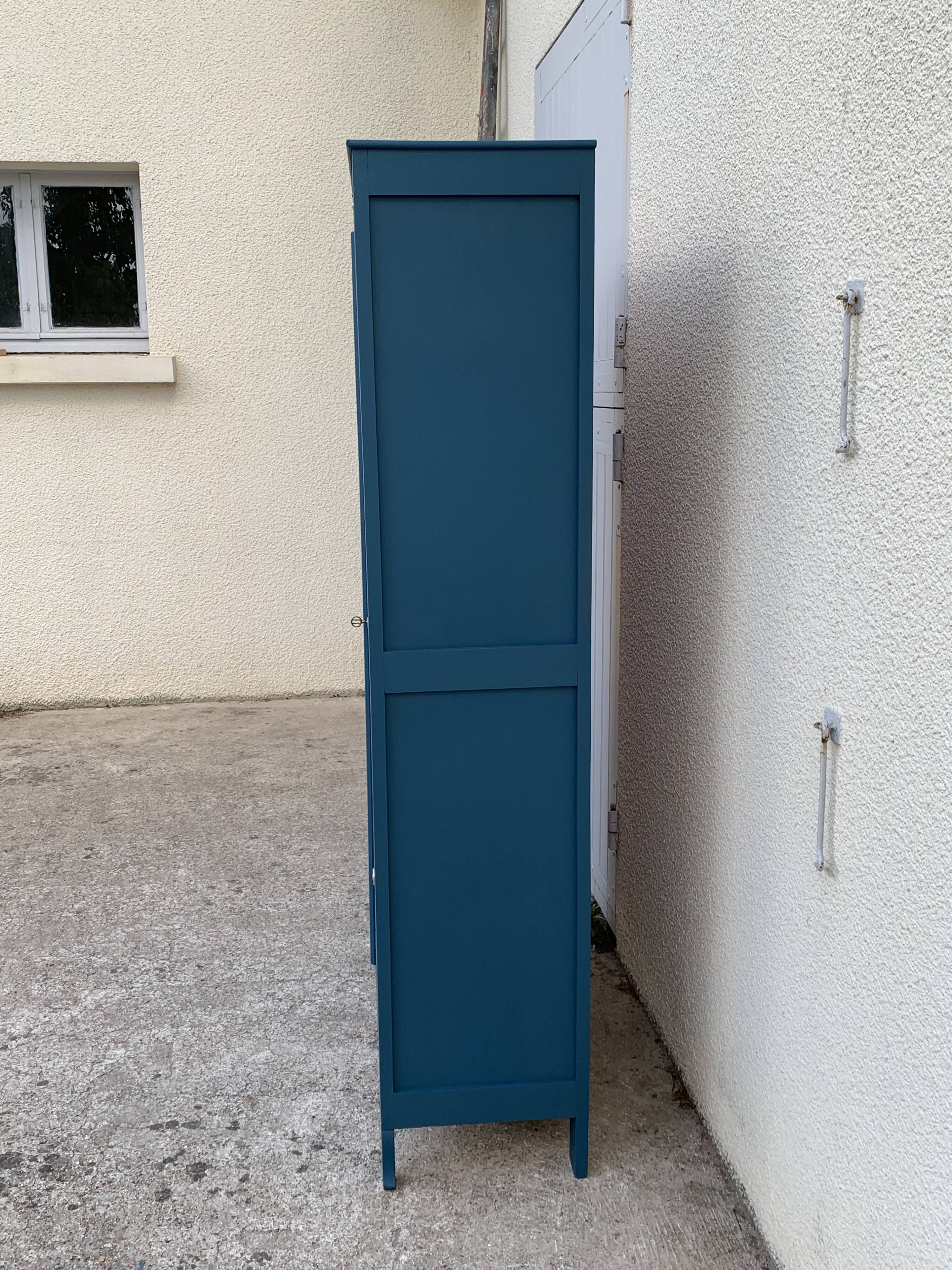 Glass-glazed Parisian wardrobe 1950