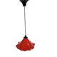 Vintage - 'Tulip' - enamel - metal - pendant lamp - 80s