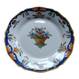 Assiette faïence Desvres signé Géo Martel