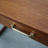 Table de chevet en teck, design danois, années 1970, production: Danemark