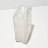 1970s modernist crystal vase, noritake, japan