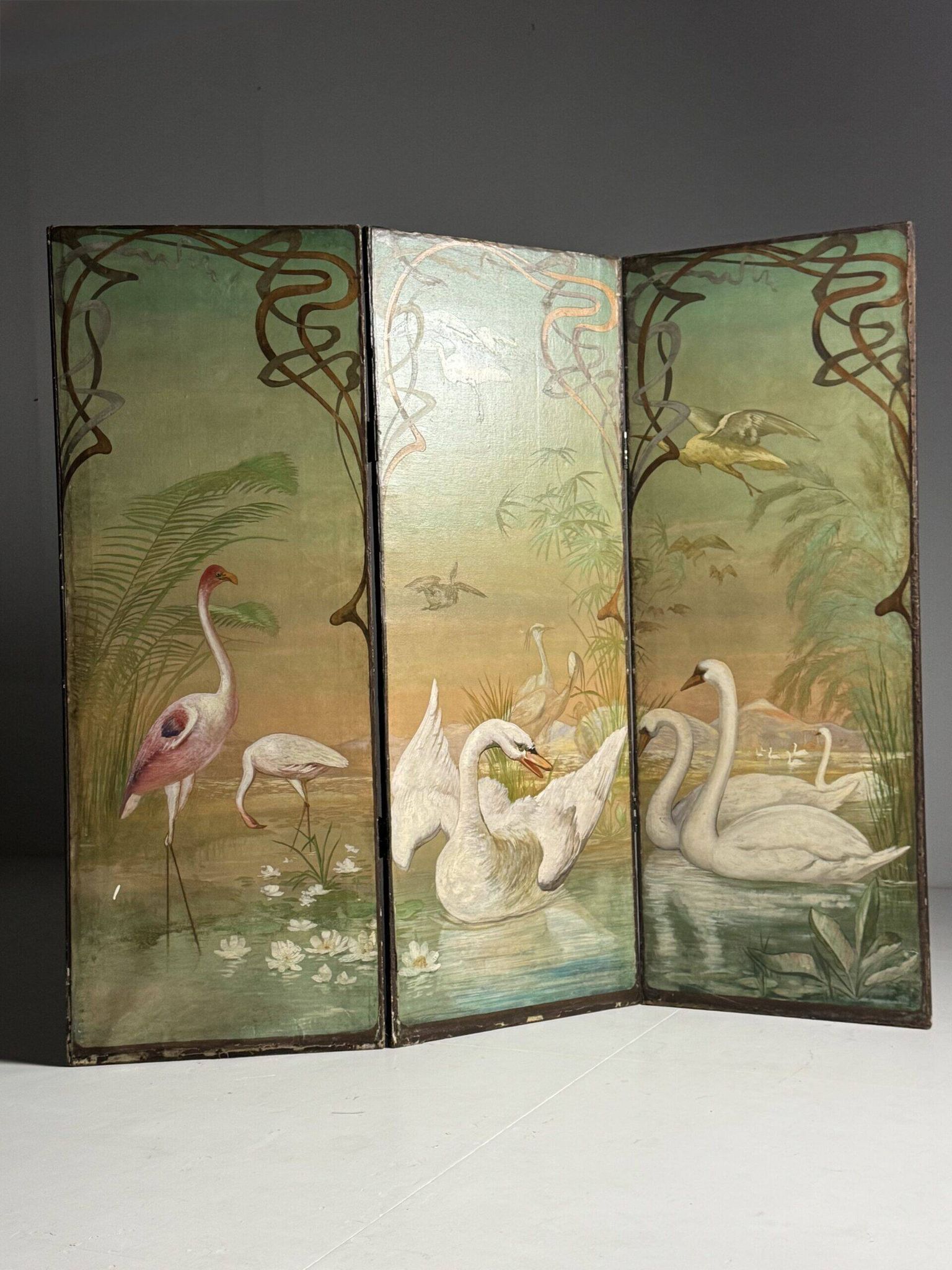 Paravent antique Art nouveau
