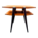 Table d’appoint / chevet scandinave à double plateau Suède 1960