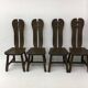 Set of 4 Belgian Brutalist Dining Chairs from De Puydt, 1970’s