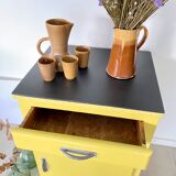 Old yellow vintage jam maker