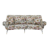 1950s Italian Curved "Banana" 3-Seater Sofa