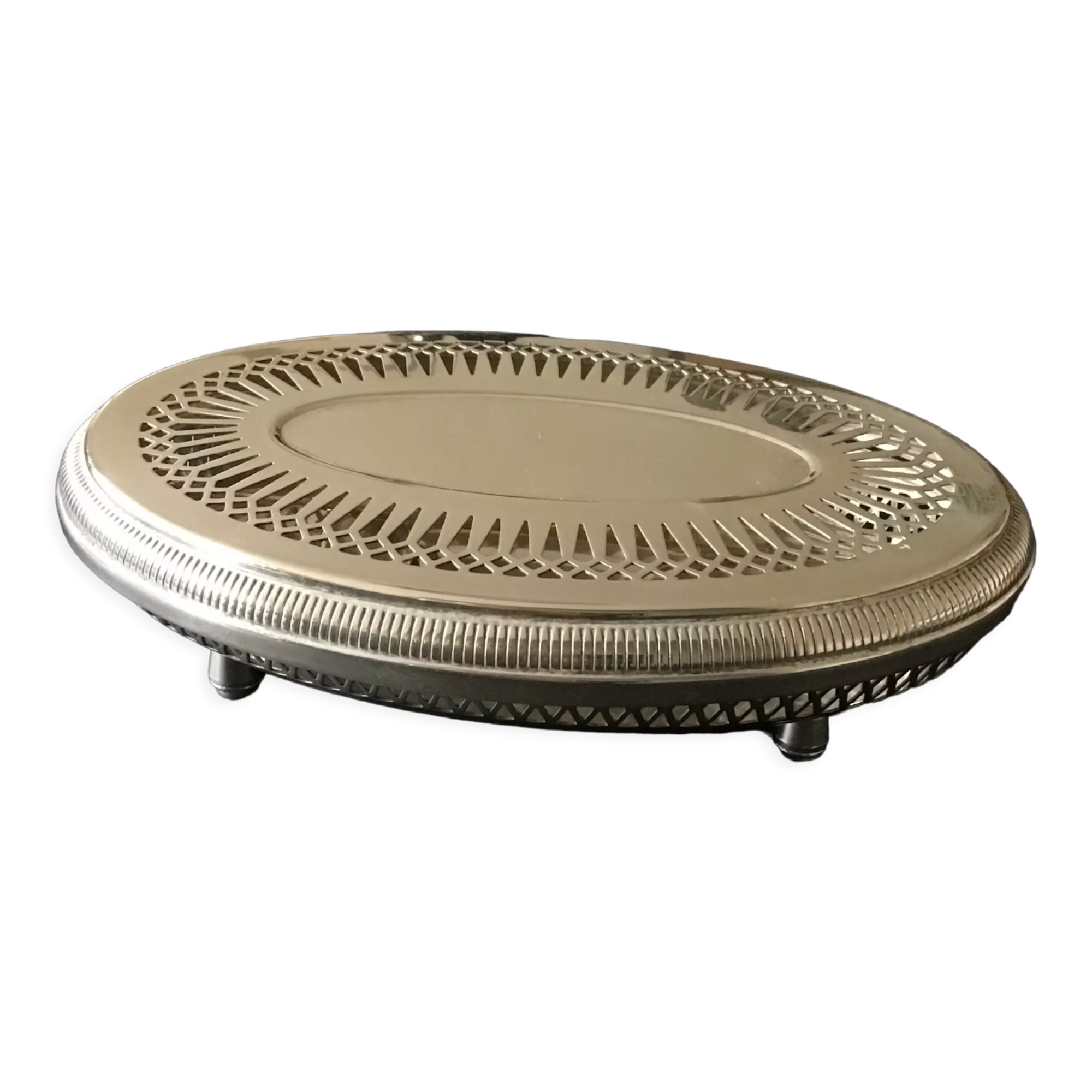 Silver heating coaster