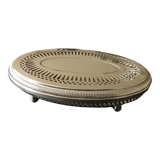 Silver heating coaster