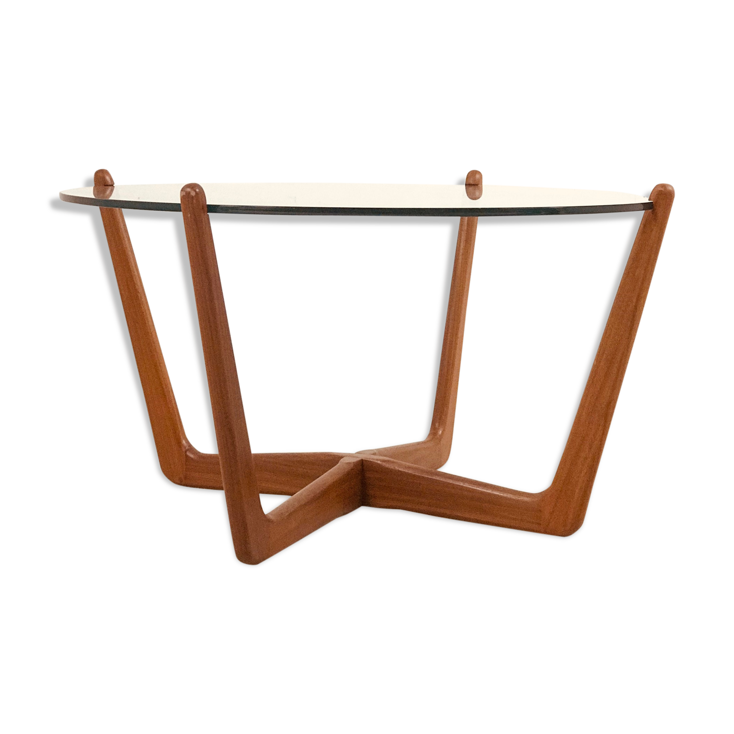 Coffee table made by Lebus in solid teak