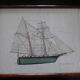 Painting schooner old sailboat La Recouvrance 1817