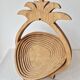 Wooden Fruit Basket "Pineapple" - Vintage