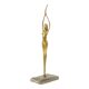 Abstract Image Nude Woman Ballerina Art Deco Style Brass 51cm