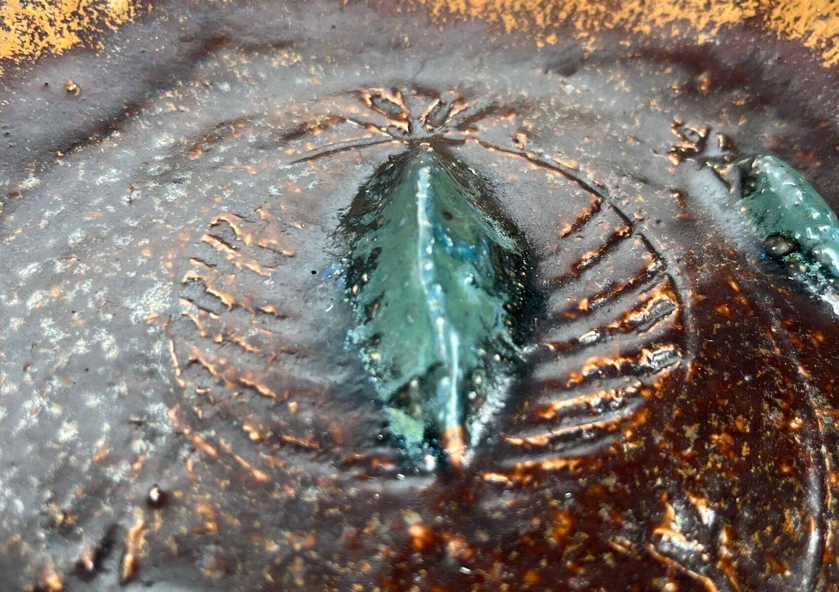 Danish Scandinavian bowl from the mid-century by Clara Helmich, 1960s.