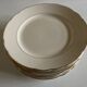 Set of 10 plates 1960 Villeroy & Boch ivory faience with gadroons