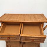 Rattan dresser 1960s