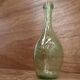 Biot water green colored bubble blown glass bottle