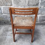Set of 3 chairs and 2 Scandinavian stools