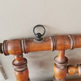 Antique wooden wall coat rack