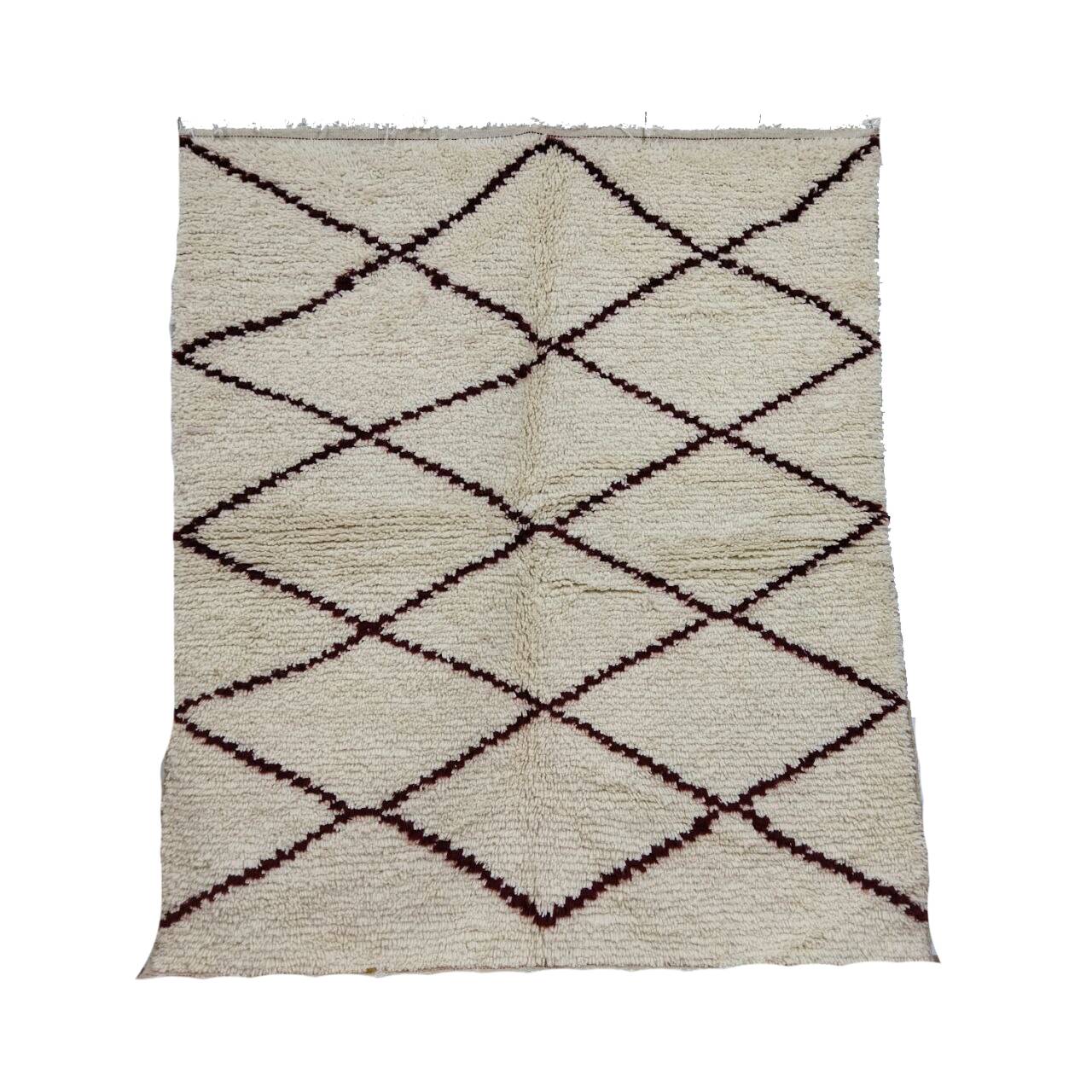 Handmade moroccan berber rug 176 x 152 cm
