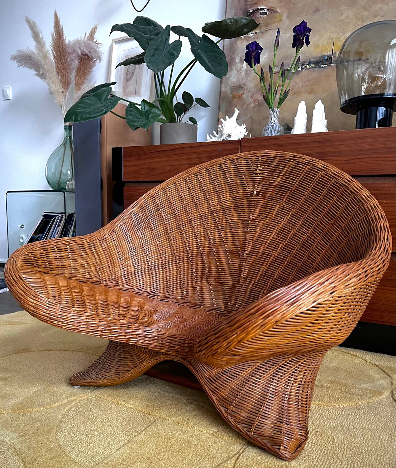 Rattan meditation chair