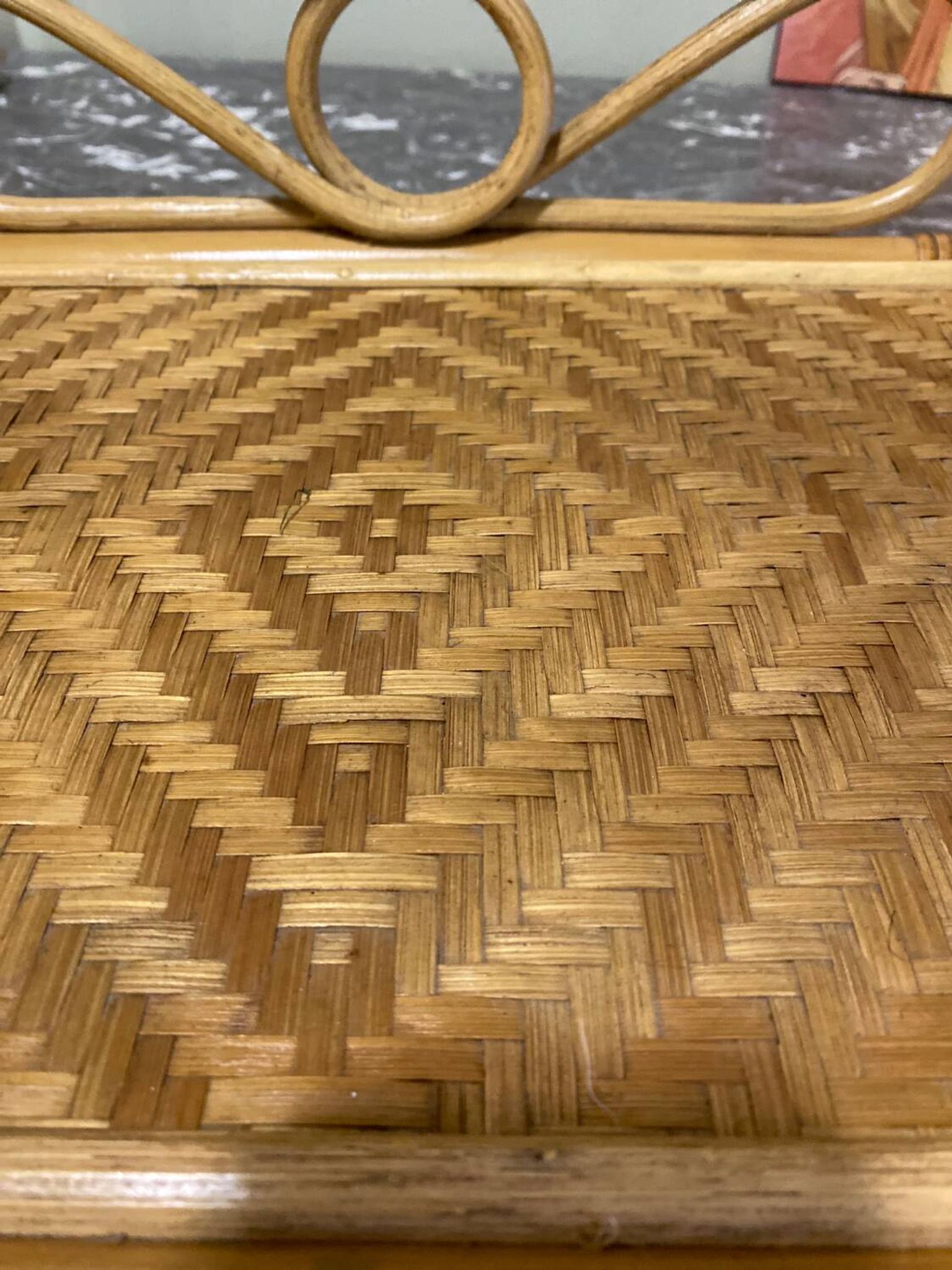 Storage furniture, rattan chest of drawers