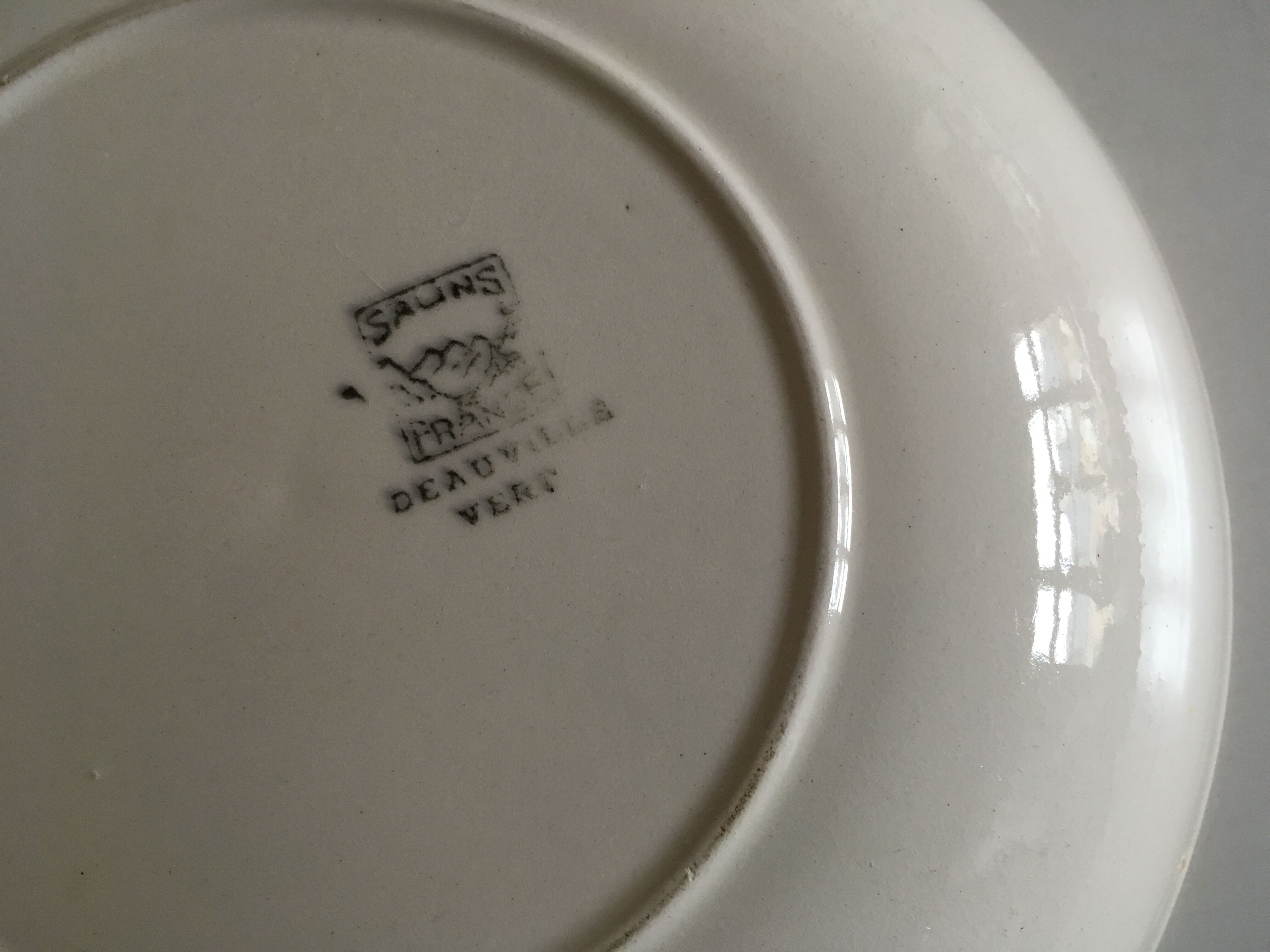 deep dish or bowl Deauville ceramic of Salins, 60 s
