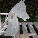 Wooden rocking horse