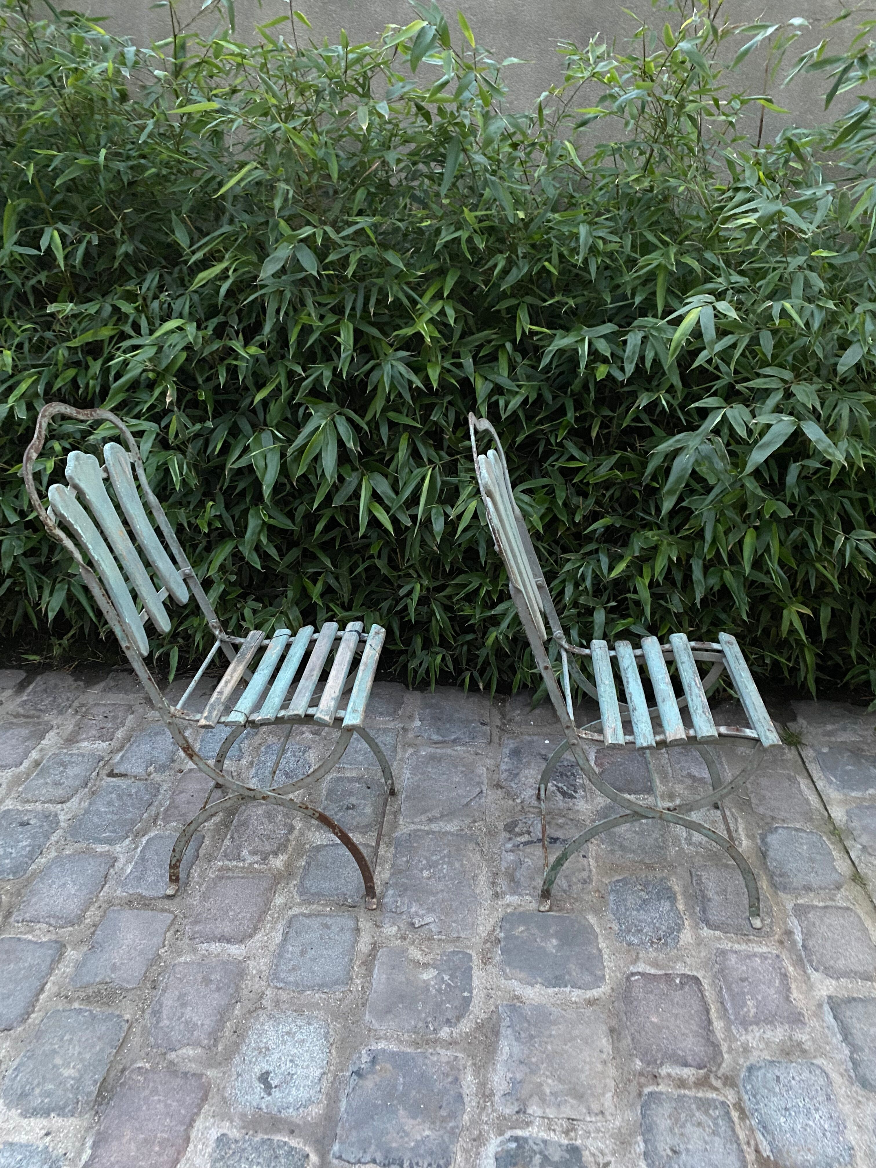 Antique garden chairs