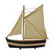 Wooden sail boat model