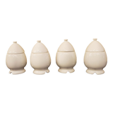 4 antique baked porcelain egg, Rypomy