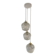 Triple suspension with vintage glass globes
