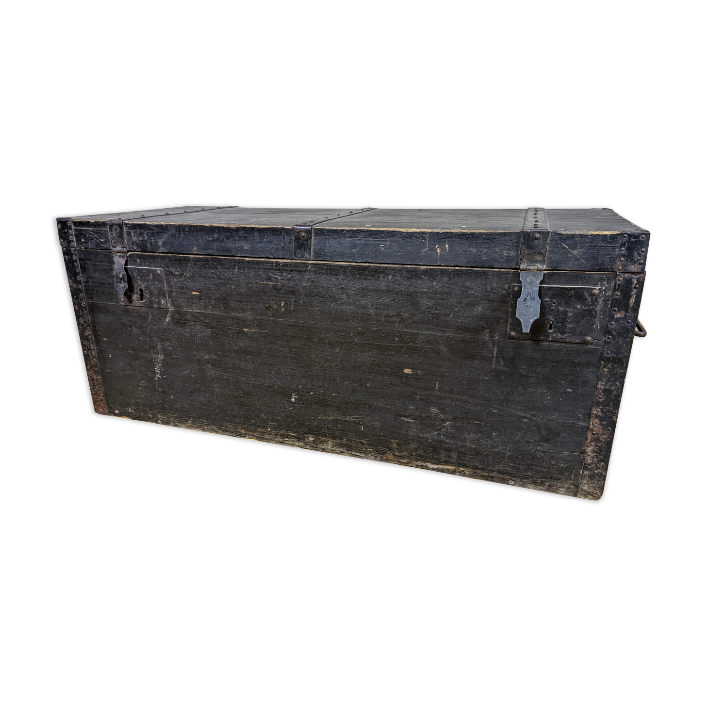 Antique travel trunk