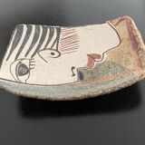 Terracotta cup contemporary pattern