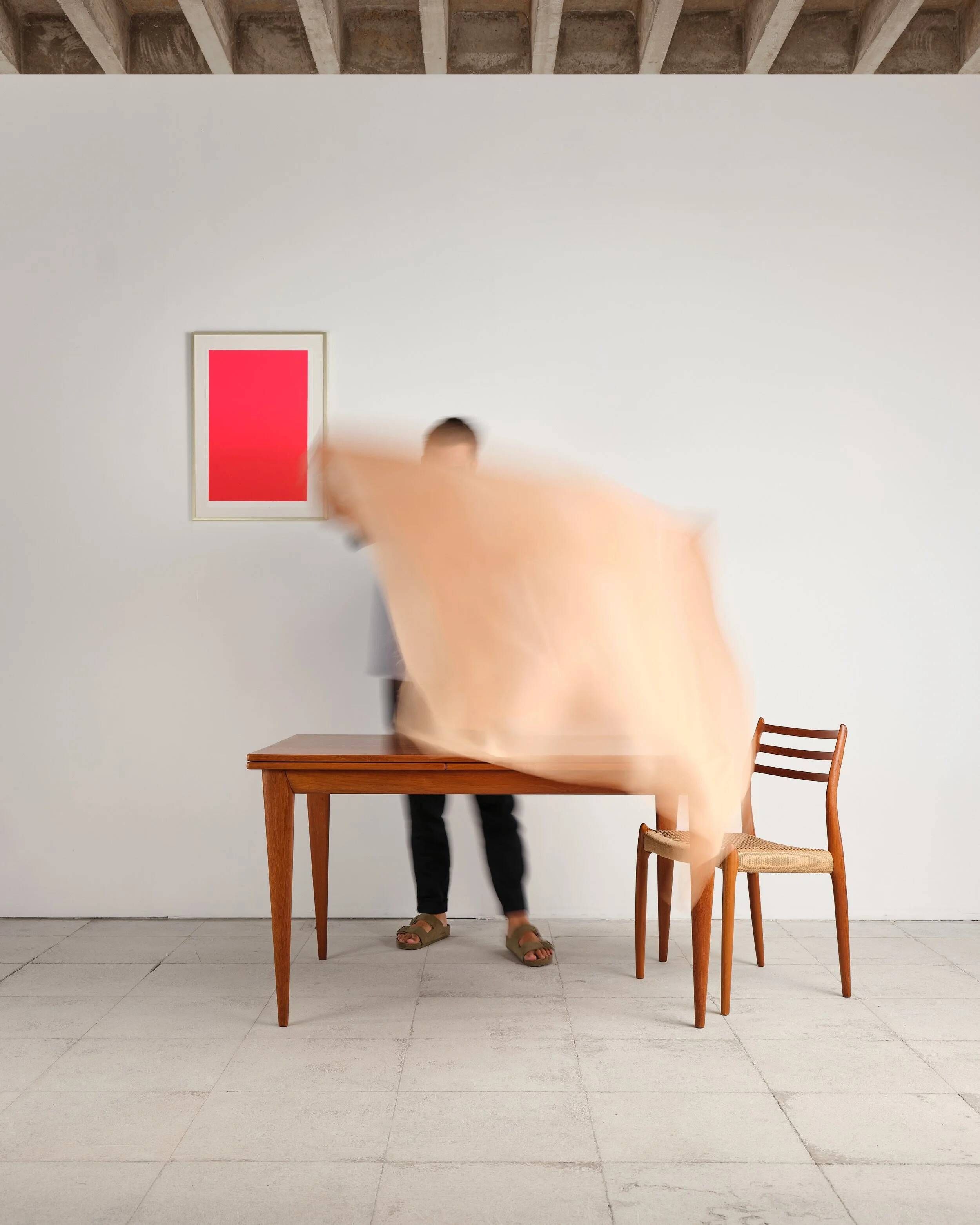 Extendable table model 12 in teak by Niels O. Møller, Denmark, 1960s