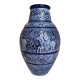 Grand vase bleu grès de sel années 60