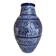 Grand vase bleu grès de sel années 60