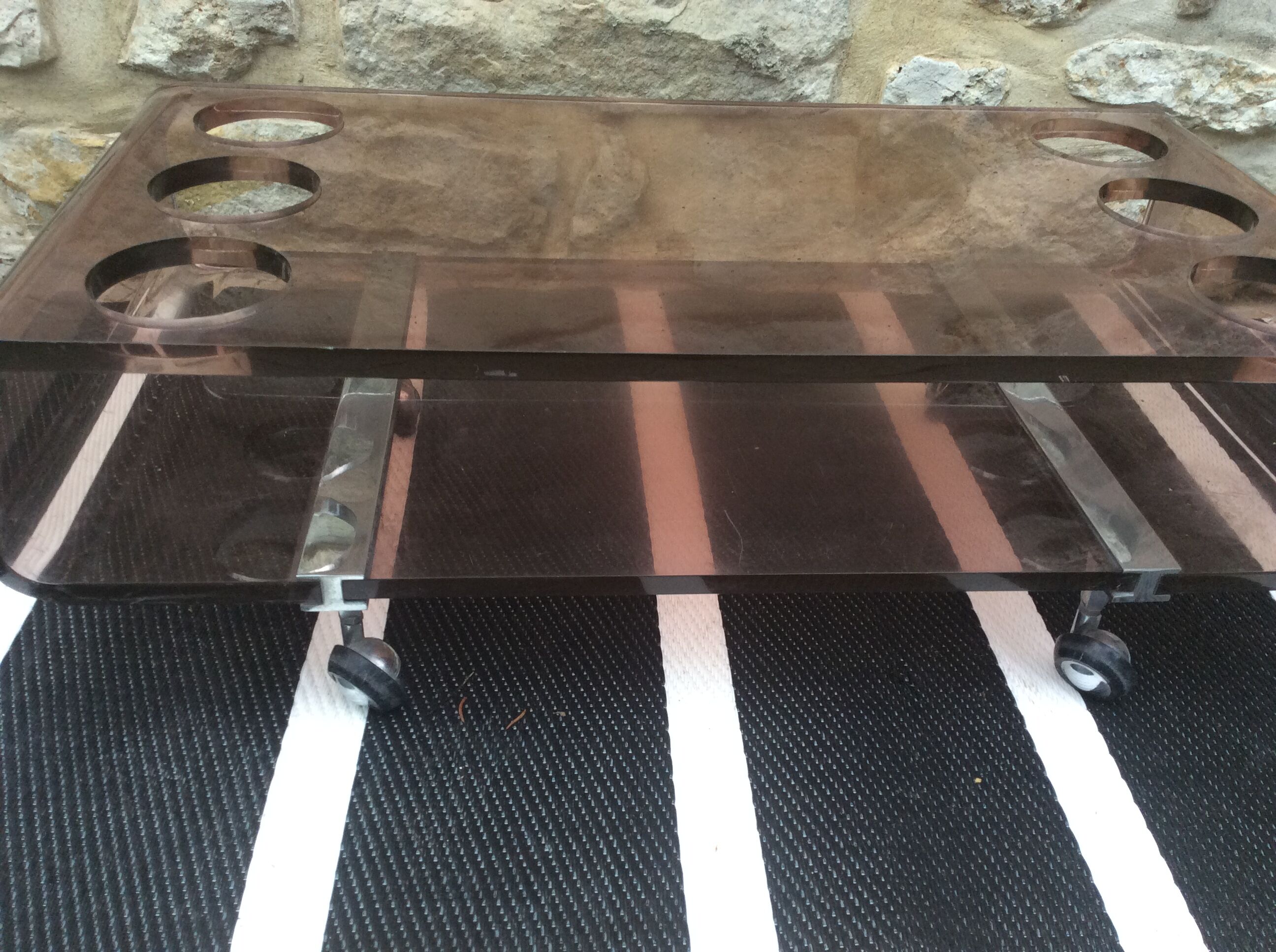 Plexiglass coffee table