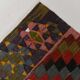 Geometric Pattern Burgundy  Turkish Vintage Kilim Rug, 188x338 Cm