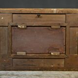 Tableau "Sailboats on the Mediterranean", oil on panel, French school of the 19th century.