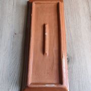 Terracotta plate signed P.Boy, glazed artisanal ceramics.