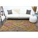 1970s Vintage Turkish Oushak Handmade Wool Cotton Yellow Runner Rug 158x201