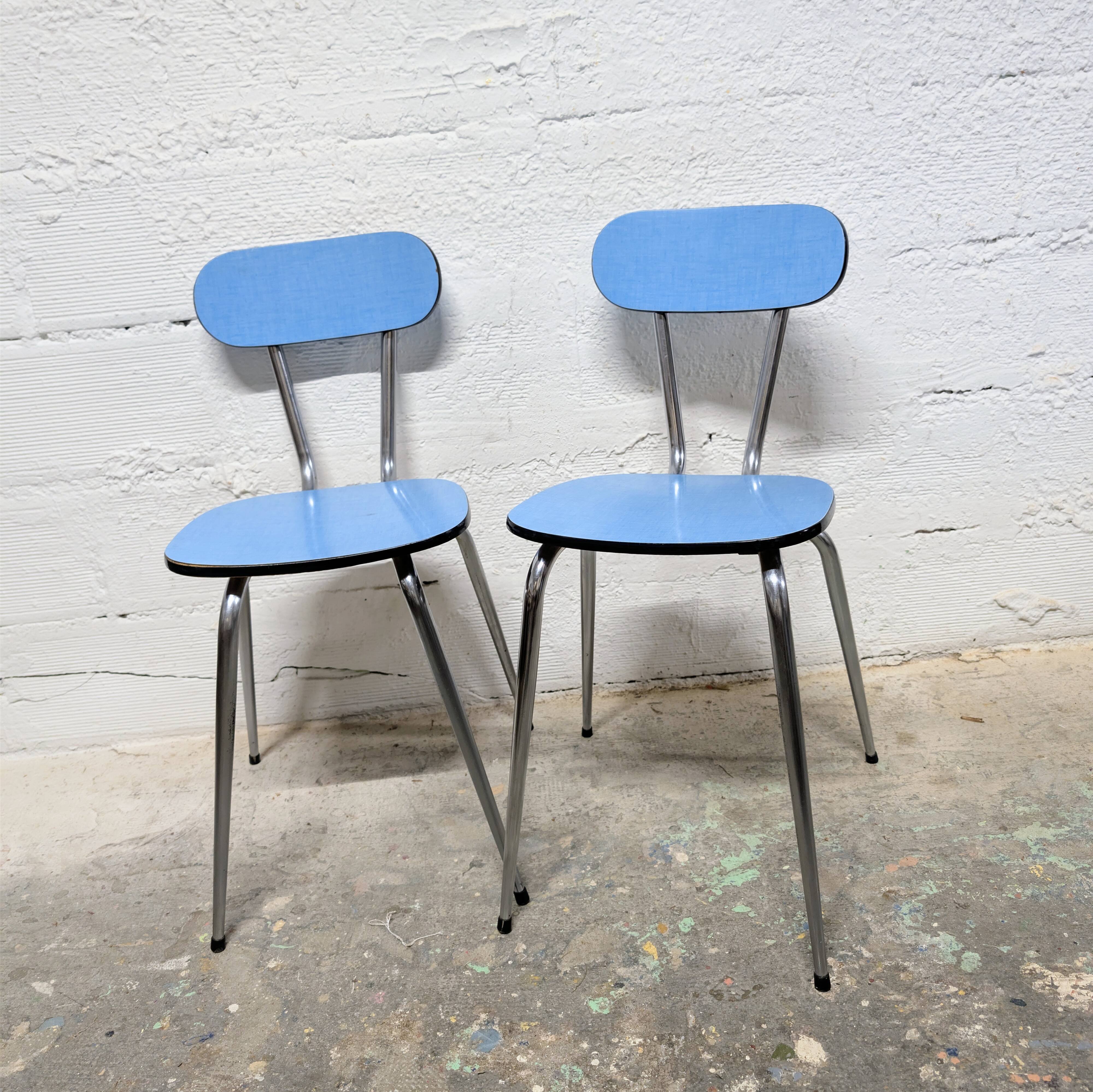 Pair of Formica chairs