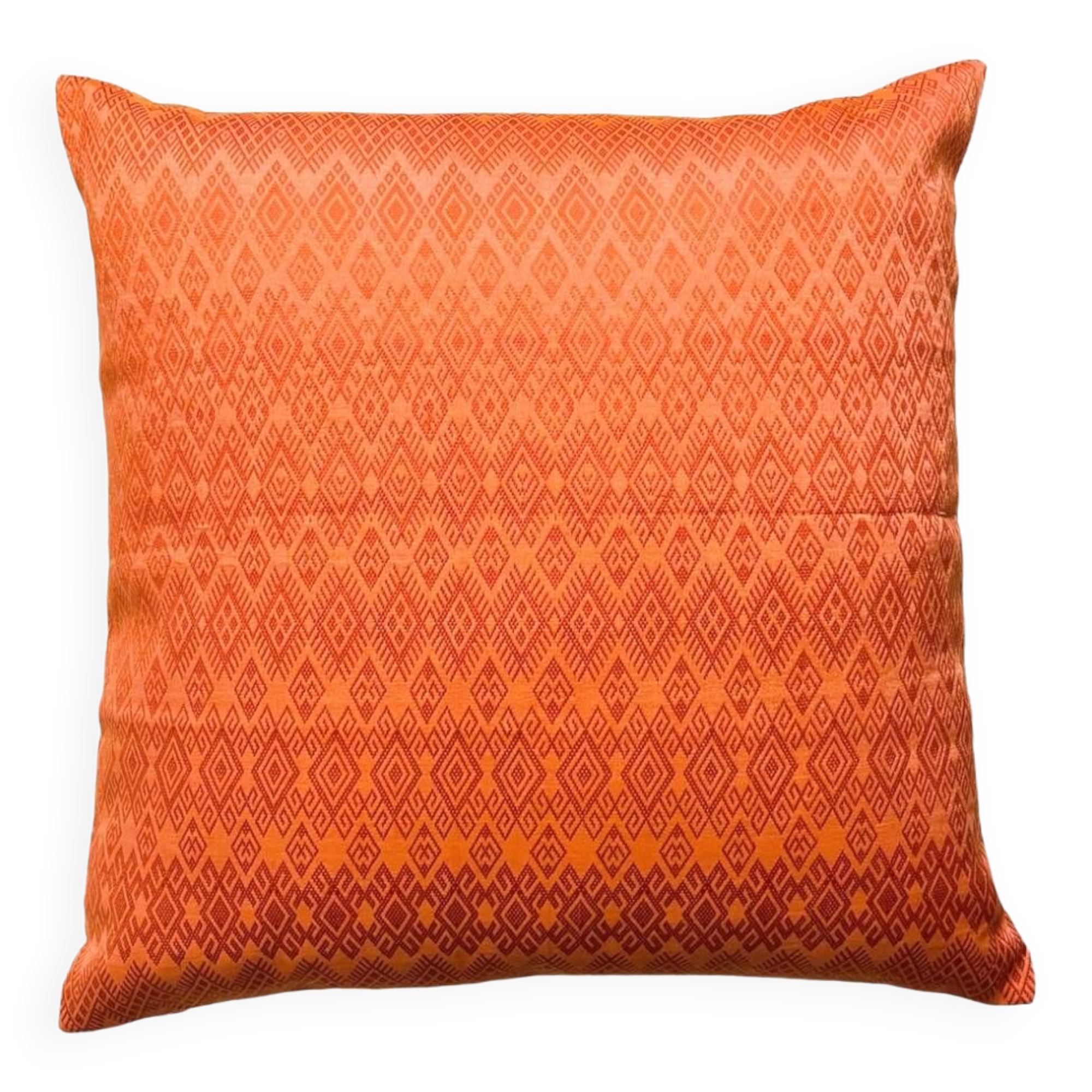Orange Kachin cushion