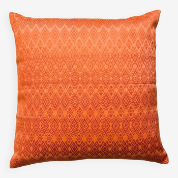 Orange Kachin cushion